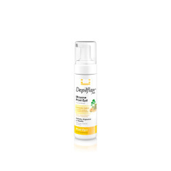 Mousse post-épilation Depilflax 200 ml, soin apaisant après épilation.