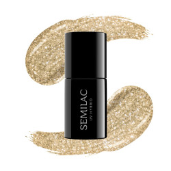 Vernis Semilac nº37 (Gold disco) | MaterielEsthetique.fr