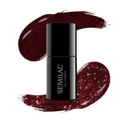 Esmalte Semilac nº393 (Sparkling Black Cherry) | MaterialEstetica.com