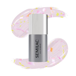 Semilac T26 Top No Wipe Matte Peach Galaxy 7ml | MaterialEstetica.com