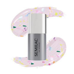 Semilac T27 Top No Wipe Matte Violet Galaxy 7ml | MaterialEstetica.com