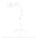 Lampe loupe LED Mane en premier plan