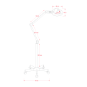 Éclairage LED de la lampe loupe