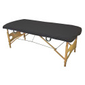 Drap noir ajustable 30gr 80x210cm - 10u | Grande variété d'articles...