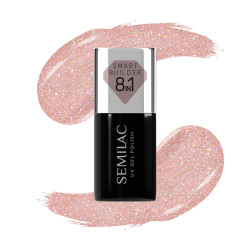 Semilac 804 Smart Builder Glitter Soft Beige 7ml | MaterialEstetica...