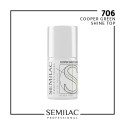 Semilac Pro Cooper Green Shine Top XXL 11ml | MaterialEstetica.com