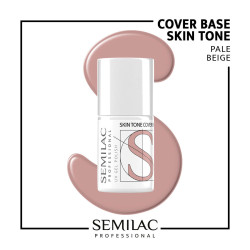 Semilac Pro Cover Base Pale Beige 11ml | MaterialEstetica.com