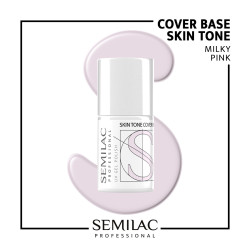 Semilac Pro Cover Base Milky Pink 11ml | MaterialEstetica.com