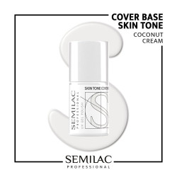 Semilac Pro Cover Base Coconut Cream 11ml | MaterialEstetica.com
