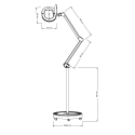 Lampe loupe Niya avec support | Distributeur officiel de DDUUEETT