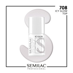 Semilac Pro Top No Wipe Icy Glow 7ml