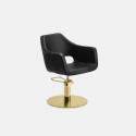 Sillón de peluquería Wedge Round Inox | Material Estética