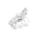 Fauteuil-table Domix avec 2 tiroirs | Weelko
