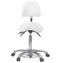 Tabouret de pédicure Noble Feet blanc | Weelko