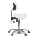 Tabouret de pédicure Noble Feet blanc | Weelko