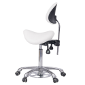 Tabouret de pédicure Noble Feet blanc | Weelko