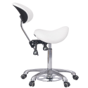 Tabouret de pédicure Noble Feet blanc | Weelko