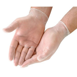 Gants vinyle ambidextres, parfumés, pour un usage quotidien.