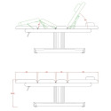 Table électrique Ulna avec design élégant