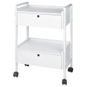 Guéridon avec espace de rangement pratique