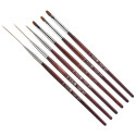 Set de 6 pinceaux de décoration Nail Art pour manucure créative.