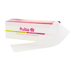 Zoom sur les bandes épilatoires Pollié non tissées, qualité professionnelle.