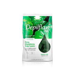 Cera depilatoria vegetal de 1 kg de Depilflax, ideal para todo tipo de pieles.
