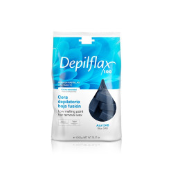 Cera depilatoria azul 1 kg de Depilflax, ideal para todo tipo de pieles