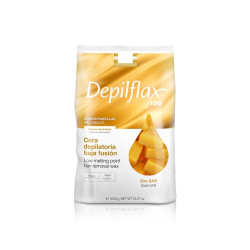 Cera caliente Depilflax oro 1 kg para una depilación efectiva