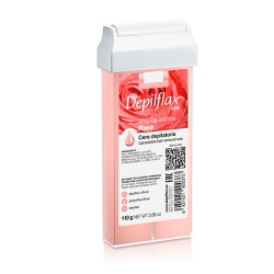Roll-on Depilflax rosa 110 ml. para depilación suave en pieles sensibles.
