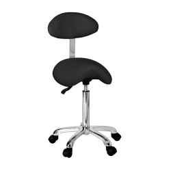 Taburete respaldo Uranus+ (negro) | Distribuidor oficial de WEELKO