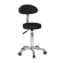 Taburete respaldo Saturne+ (negro) | Distribuidor oficial de WEELKO