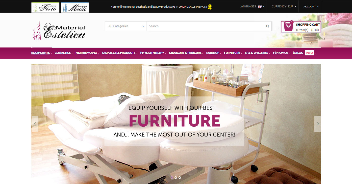 En 2015, nous renouvelons notre site web : MaterialEstetica.com !