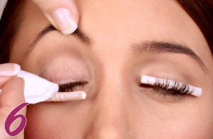 6. Nettoyage final permanente des cils