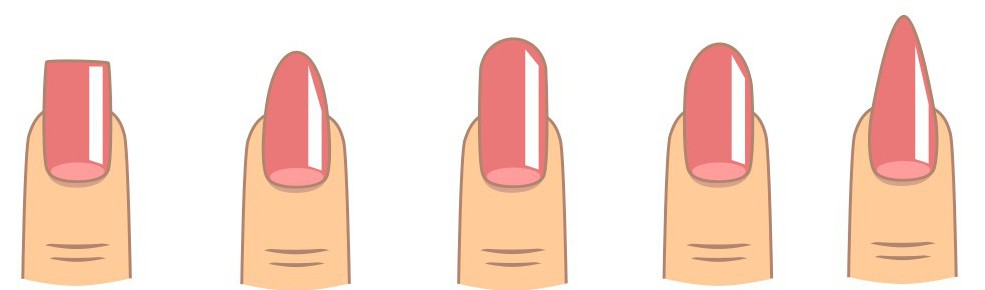 Formas de uñas más usadas