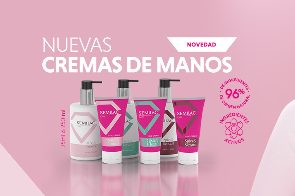 Découvrez les nouvelles crèmes pour les mains de Semilac ! Hydratation, douceur et parfums irrésistibles